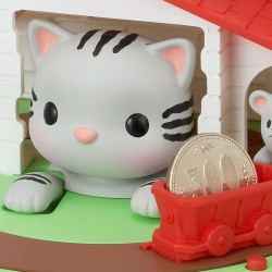 Tirelire - Manekineko - Chat gris