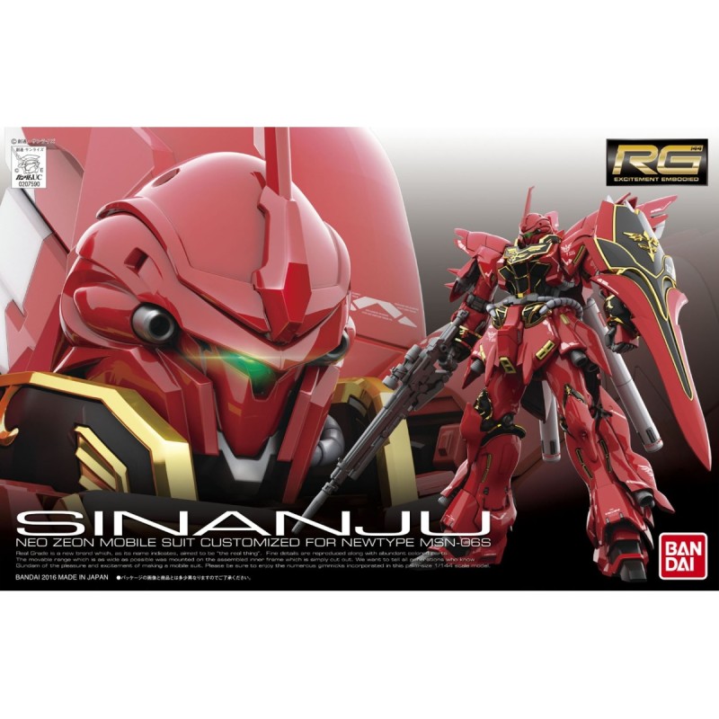 Maquette - Real Grade - Gundam - MSN-06S Sinanju