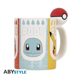 Mug - 3D - Pokemon - Starters & Pokeball 3D