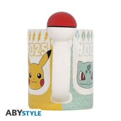 Mug - 3D - Pokemon - Starters & Pokeball 3D