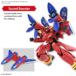 Maquette - High Grade - Macross - Fire Valkyrie Gundam with sound Booster - VF-19 custom