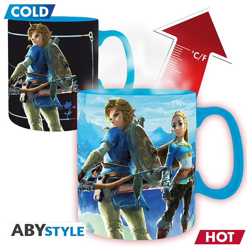 Mug - Thermo-réactif - Zelda - Link & Zelda