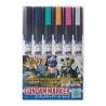 Marqueur pour maquettes - Accessoires maquettes - Gundam - Metallic set 2