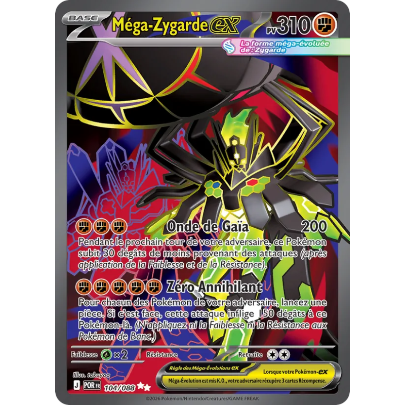 Méga-Zygarde-ex — Équilibre Parfait — 104 — Holo — NM