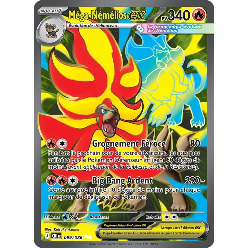 Méga-Némélios-ex — Chaos Ascendant — 099 — Holo — NM