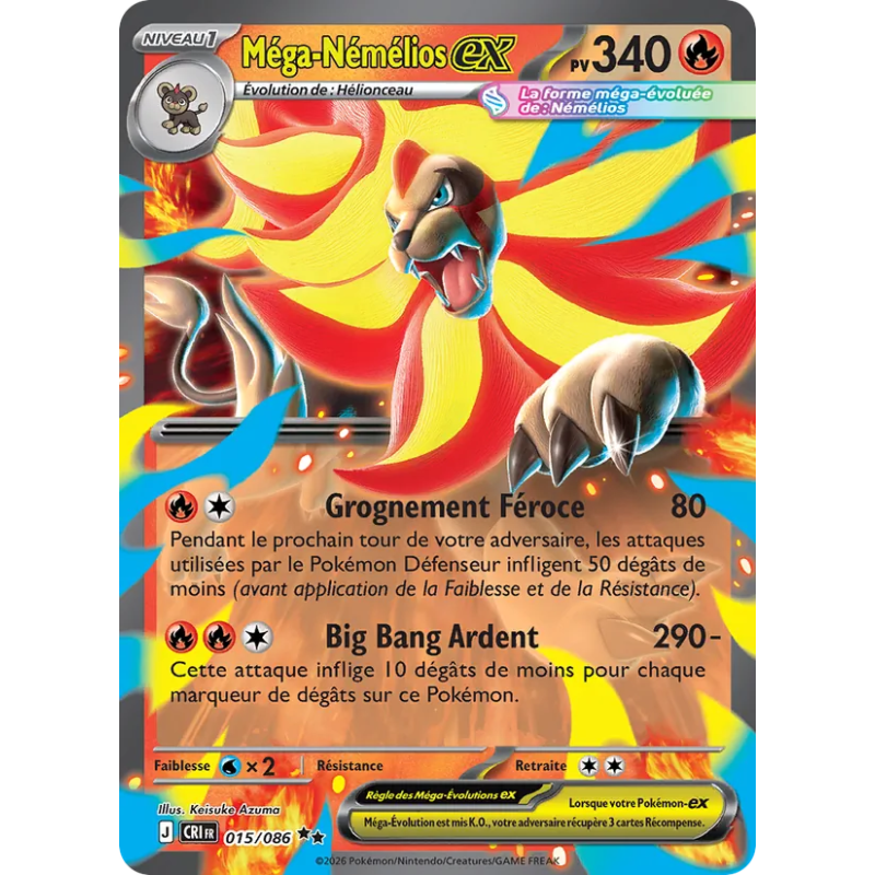 Méga-Némélios-ex — Chaos Ascendant — 015 — Holo — NM