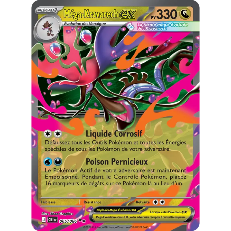 Méga-Kravarech-ex — Chaos Ascendant — 065 — Holo — NM