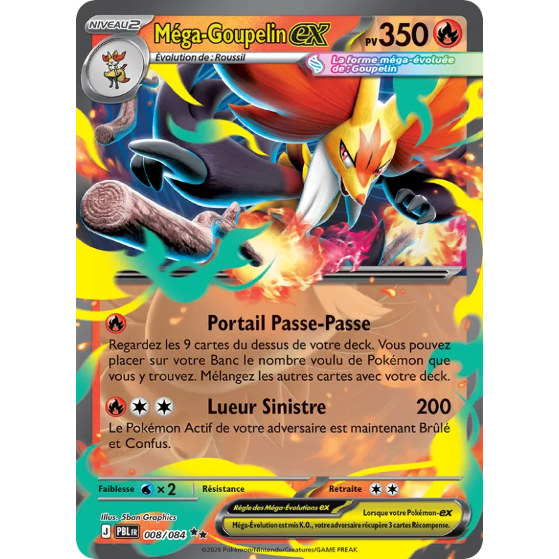 Méga-Goupelin-ex — Nuit Noire — 008 — Holo — NM