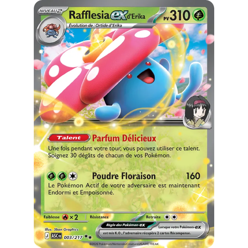 Rafflesia-ex d'Erika — Héros Transcendants — 003 — Holo — NM
