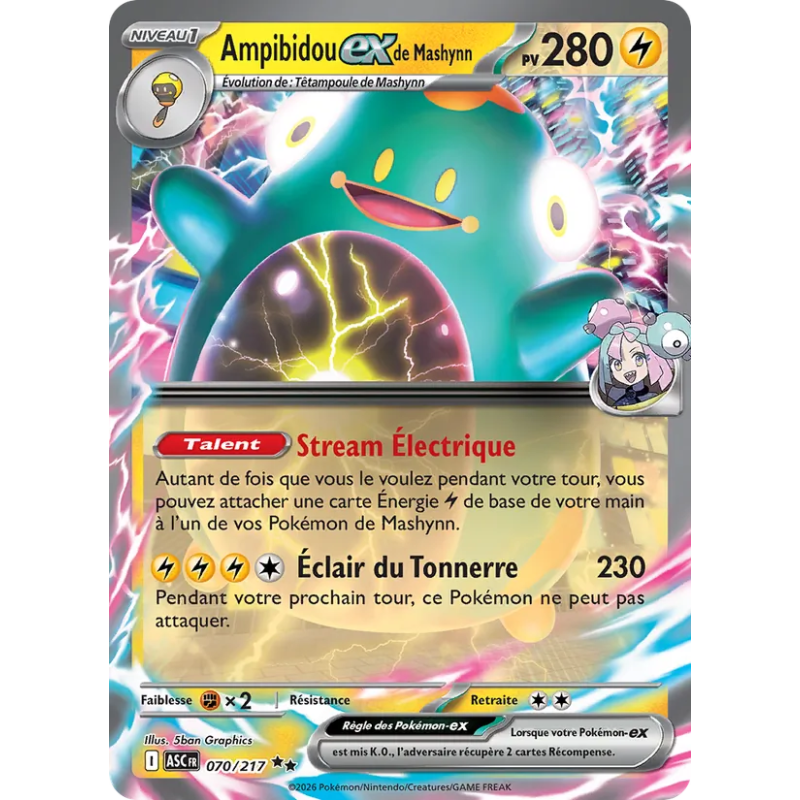 Ampibidou-ex de Mashynn — Héros Transcendants — 070 — Holo — NM