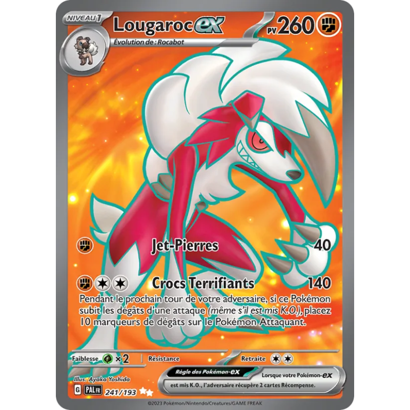 Lougaroc-ex — Évolutions à Paldea — 241 — Holo — NM