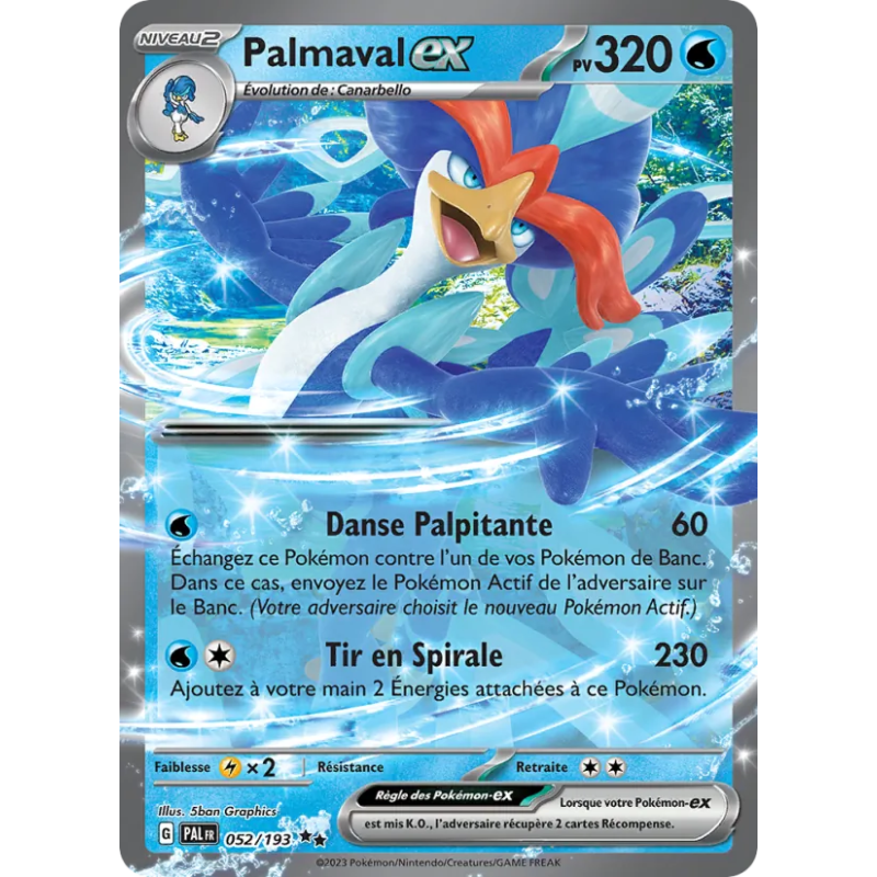 Palmaval-ex — Évolutions à Paldea — 052 — Holo — NM