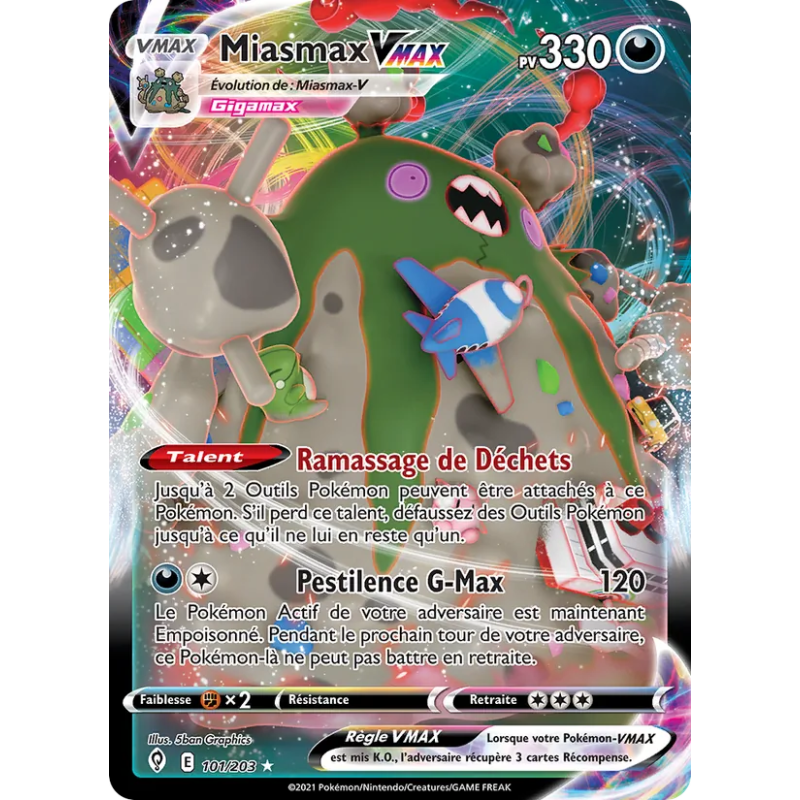 Miasmax VMAX — Évolution Céleste — 101 — Holo — NM