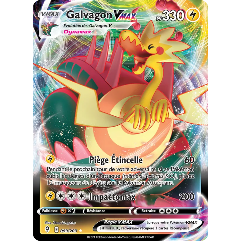Galvagon VMAX — Évolution Céleste — 59 — Holo — NM