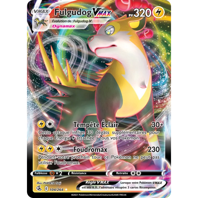 Fulgudog VMAX — Poing de Fusion — 104 — Holo — NM