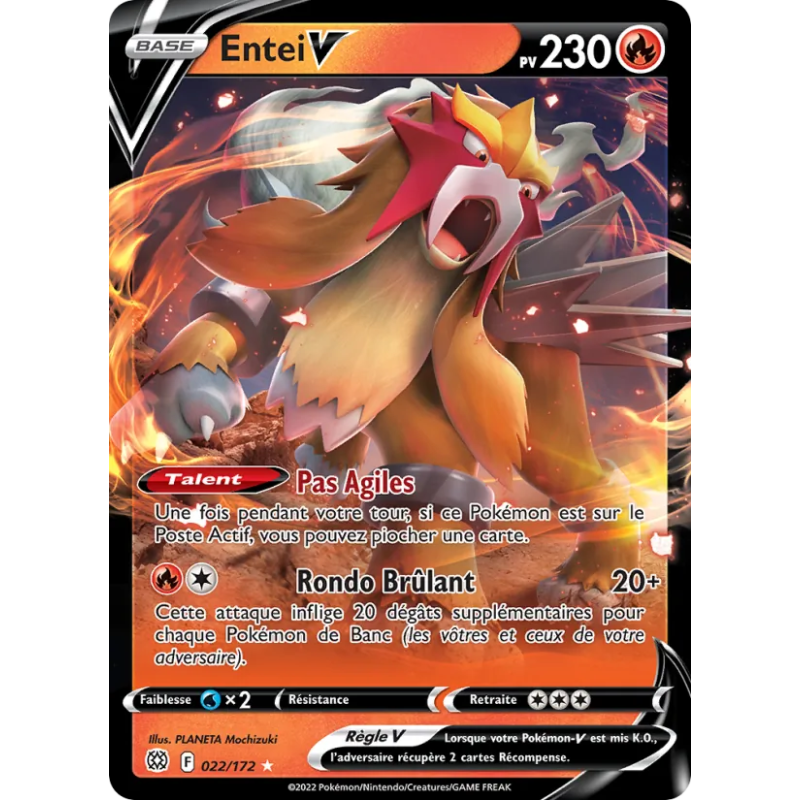 Entei V — Stars Étincelantes — 022 — Holo — NM