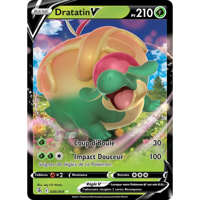 Dratatin V — Poing de Fusion — 26 — Holo — NM