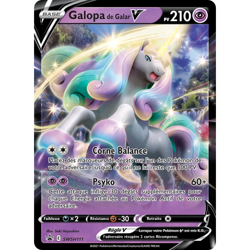 Galopa de Galar V — Promo SWSH — SWSH111 — Holo — NM