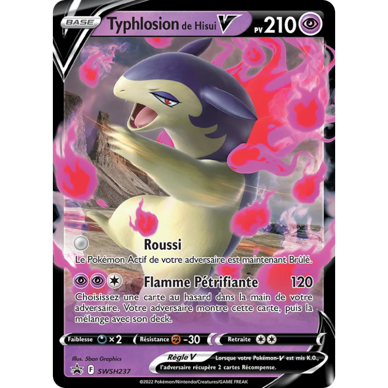 Typhlosion de Hisui V — Promo SWSH — SWSH237 — Normale — NM