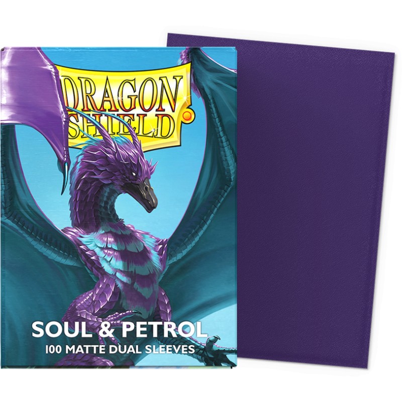 Dragon Shield - 100 protège-cartes standard Dual Mat - Soul & Petrol