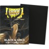 Dragon Shield - 100 protège-cartes standard Dual Mat - Black & Gold