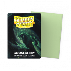 Dragon Shield - 100 protège-cartes standard Dual Mat - Gooseberry