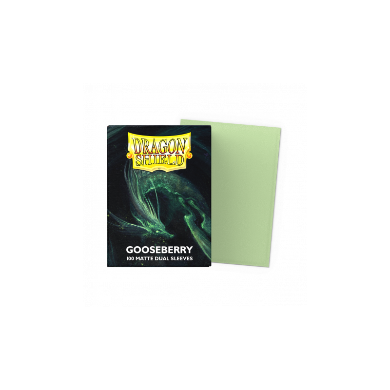 Dragon Shield - 100 protège-cartes standard Dual Mat - Gooseberry