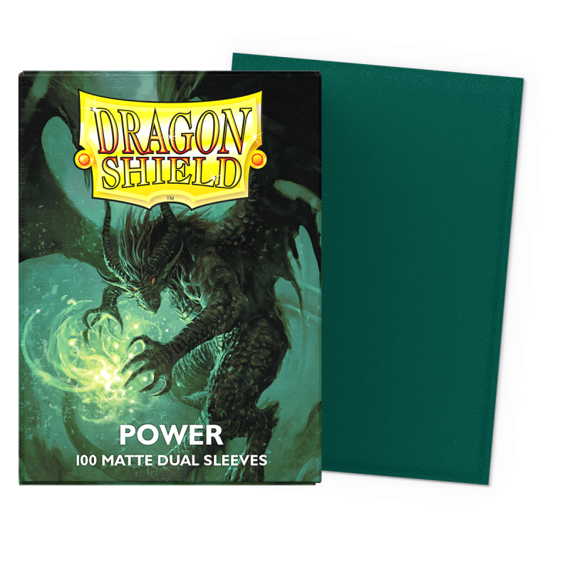 Dragon Shield - 100 protège-cartes standard Dual Mat - Power