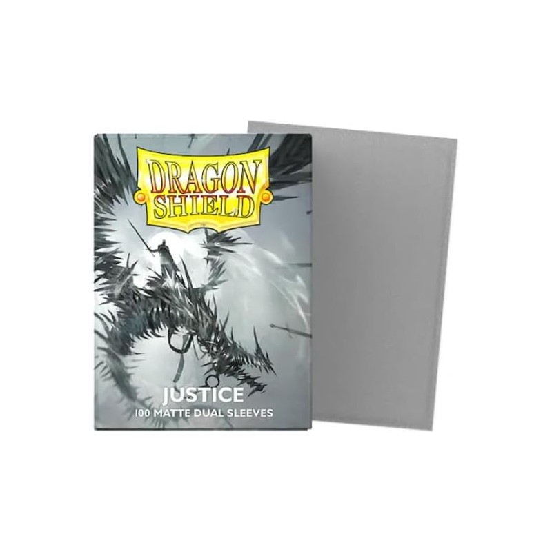 Dragon Shield - 100 protège-cartes standard Dual Mat - Justice