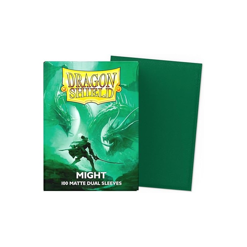 Dragon Shield - 100 protège-cartes standard Dual Mat - Might -