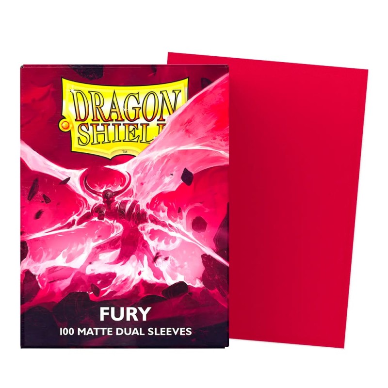 Dragon Shield - 100 protège-cartes standard Dual Mat - Fury -