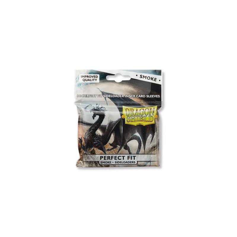 Dragon Shield - 100 protège-cartes Perfect Fit - Standard Sideloading transparent/Fumé