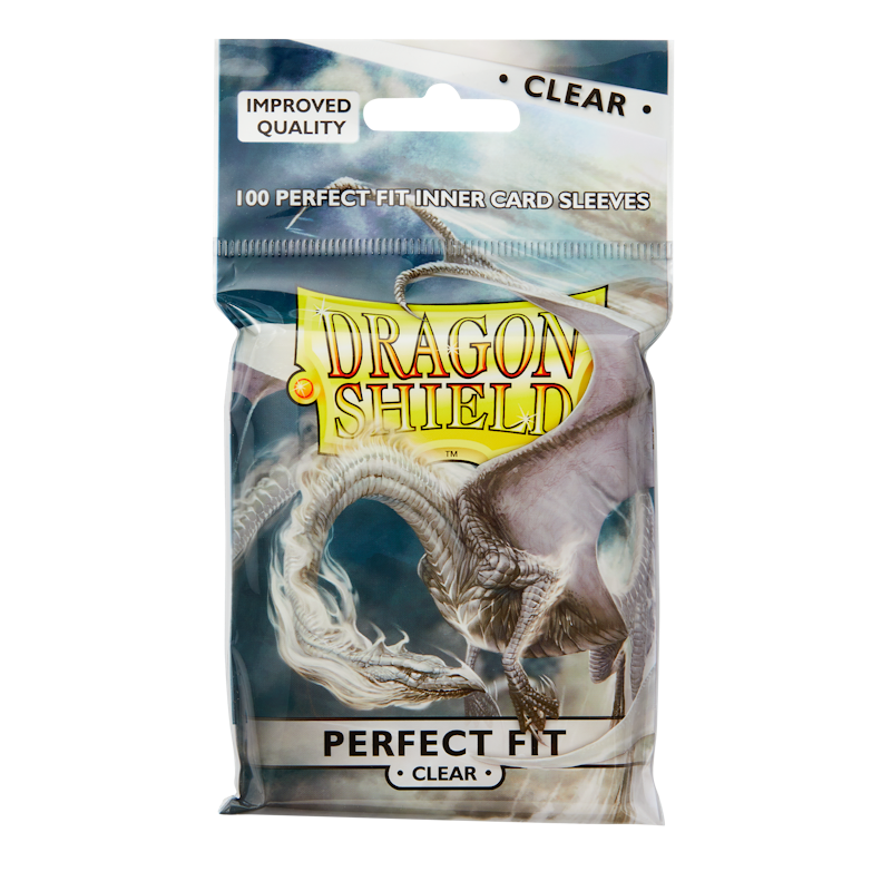 Dragon Shield - 100 protège-cartes Perfect Fit - Standard Transparent