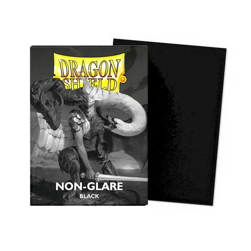 Dragon Shield - 100 protège-cartes standard Mat Non-glare - Noir V2