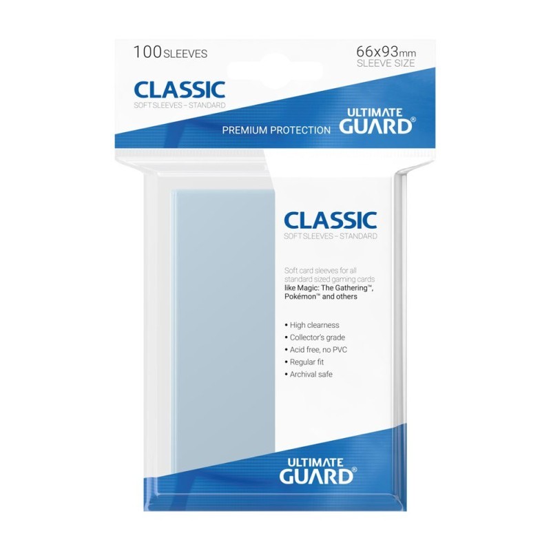 Ultimate Guard - 100 protège-cartes Classic Transparent