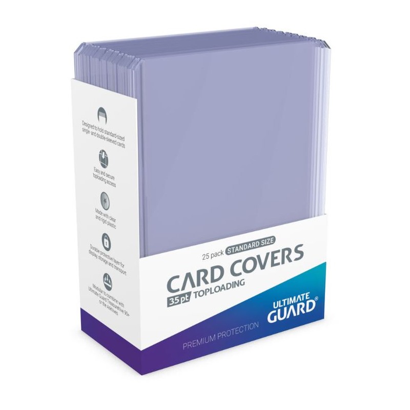 Ultimate Guard - 25 Toploaders 35 pt - Card Covers Clear