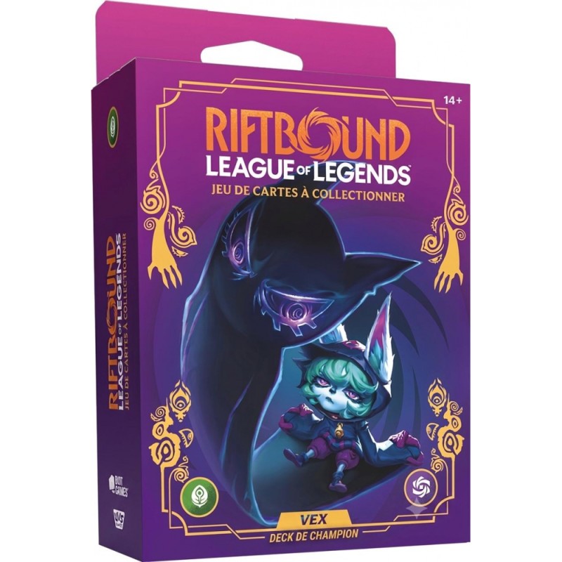 Riftbound : League of Legends TCG - Unleashed Champion Deck - Vex - FR