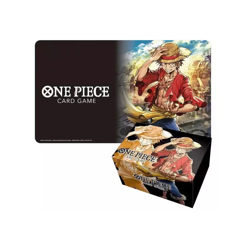 ONE PIECE TCG - Playmat & Storage Luffy