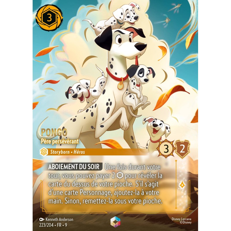 Pongo — Determined Father — Fabled — 223 — Holo — NM
