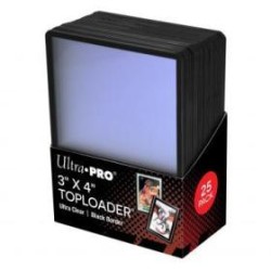 Ultra Pro - Black Border - Toploader x25