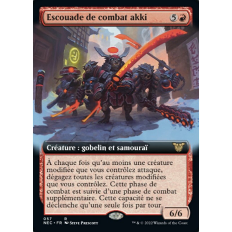 Escouade de combat akki — Neon Dynasty Commander — 57 — Normale — NM
