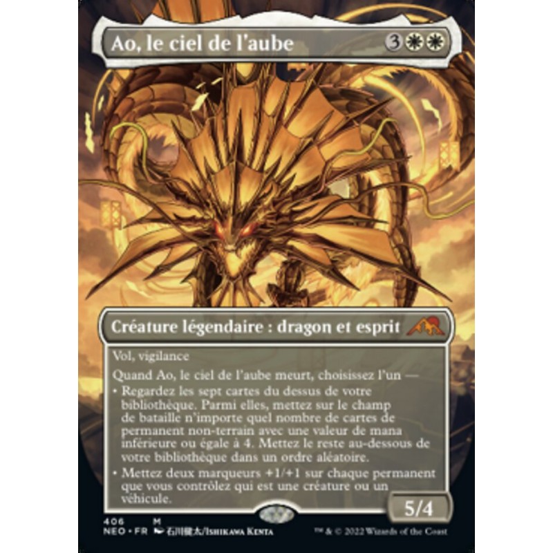 Ao, le ciel de l'aube — Kamigawa: Neon Dynasty — 406 — Normale — NM