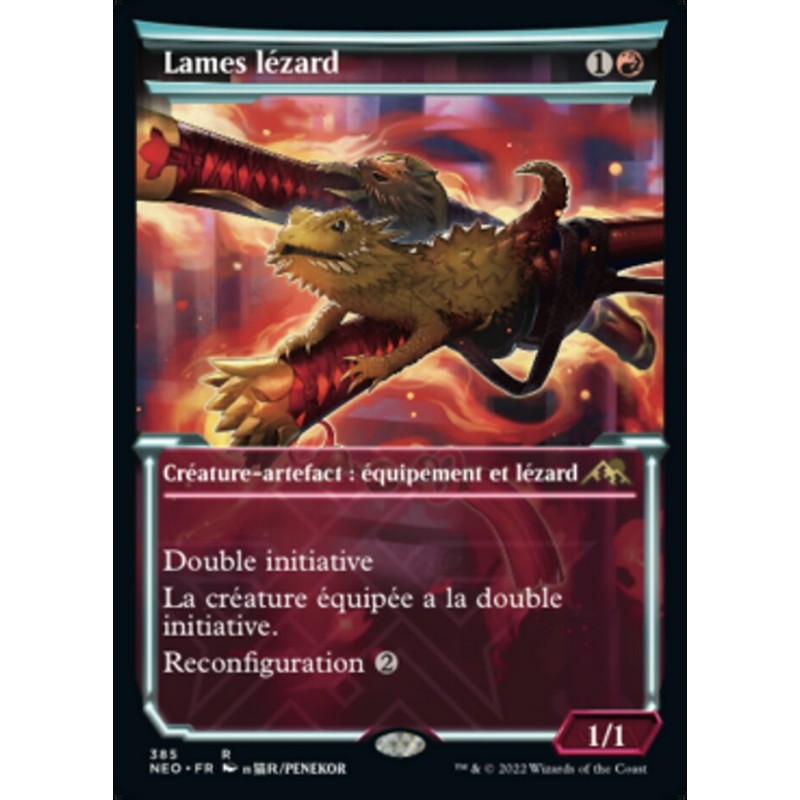 Lames lézard — Kamigawa: Neon Dynasty — 385 — Holo — NM