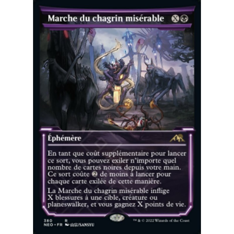 Marche du chagrin misérable — Kamigawa: Neon Dynasty — 380 — Holo — NM