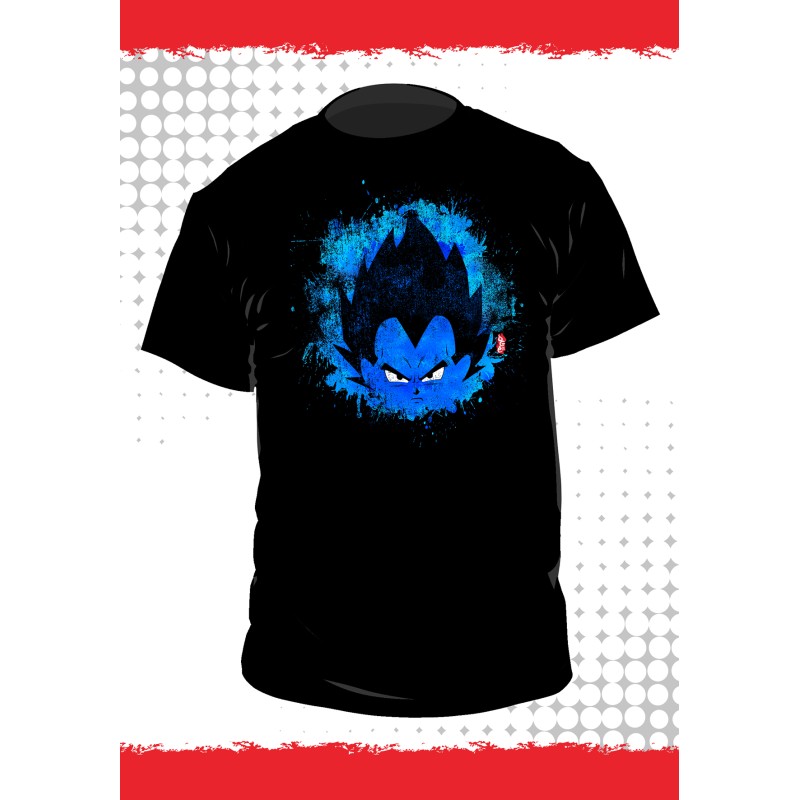 T-shirt - Dragon Ball - Vegeta - Noir - L