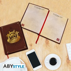 Carnet - One Piece - Skull - Marron