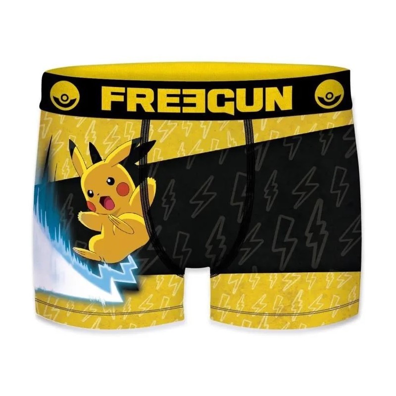 Boxer - Pokemon - Pikachu - Noir - L