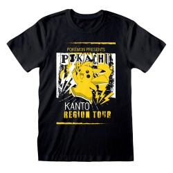 T-shirt - Pokemon - Kanto Region Tour - Noir - S