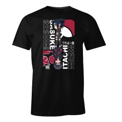 T-shirt - Naruto - Sasuke & Itachi - Noir - S