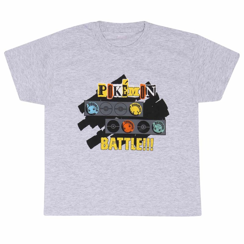 T-shirt - Pokemon - Battle - Blanc - 3-4 ans